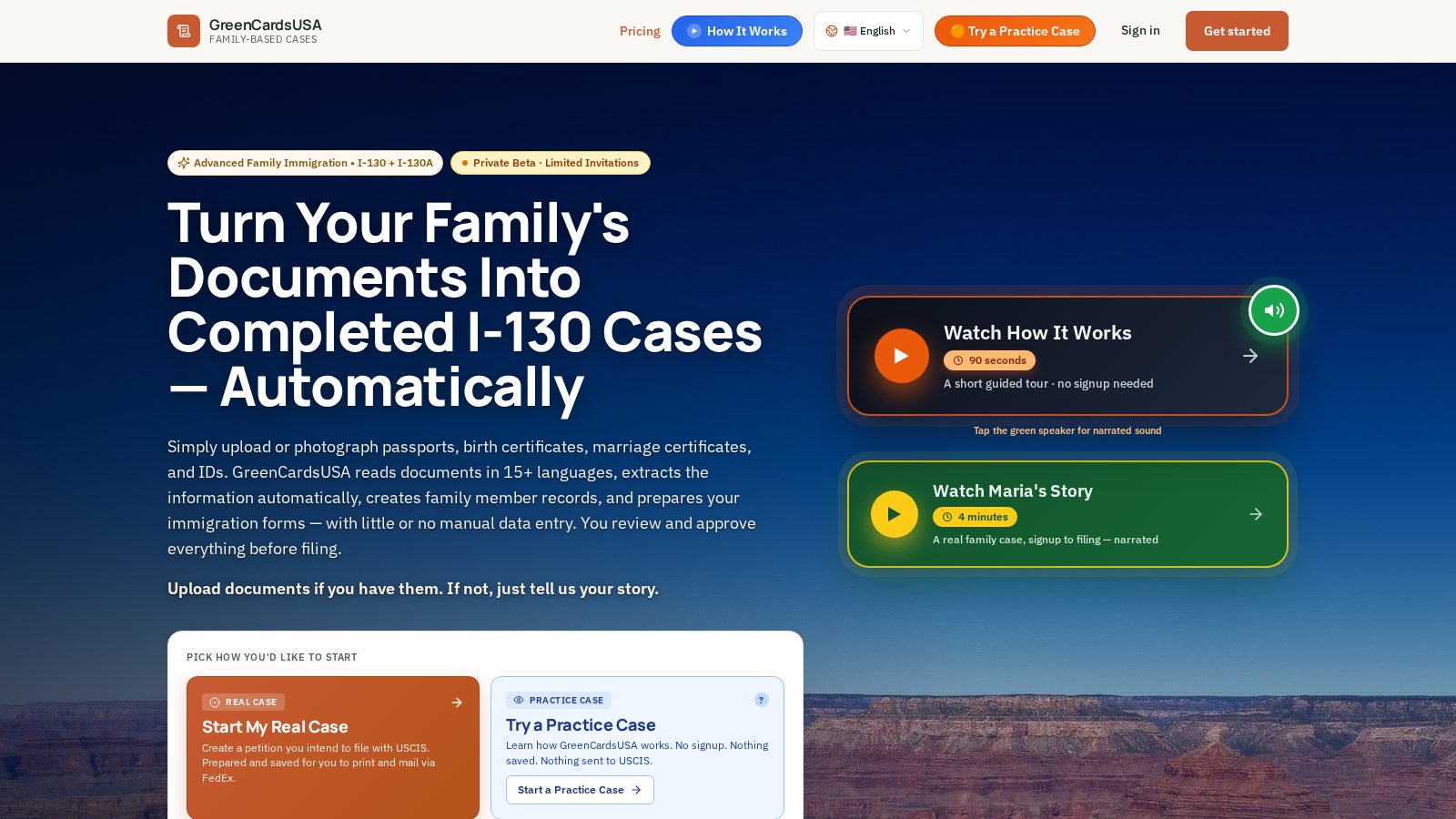 Prepare a USCIS-ready case, with confidence.